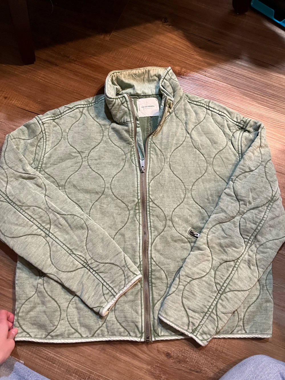 Lucky Brand Light Green Quilted Jacket